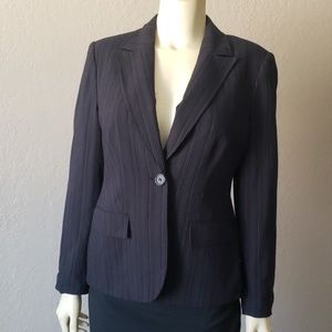Style & Co. Petite blazer pin striped 8p pockets